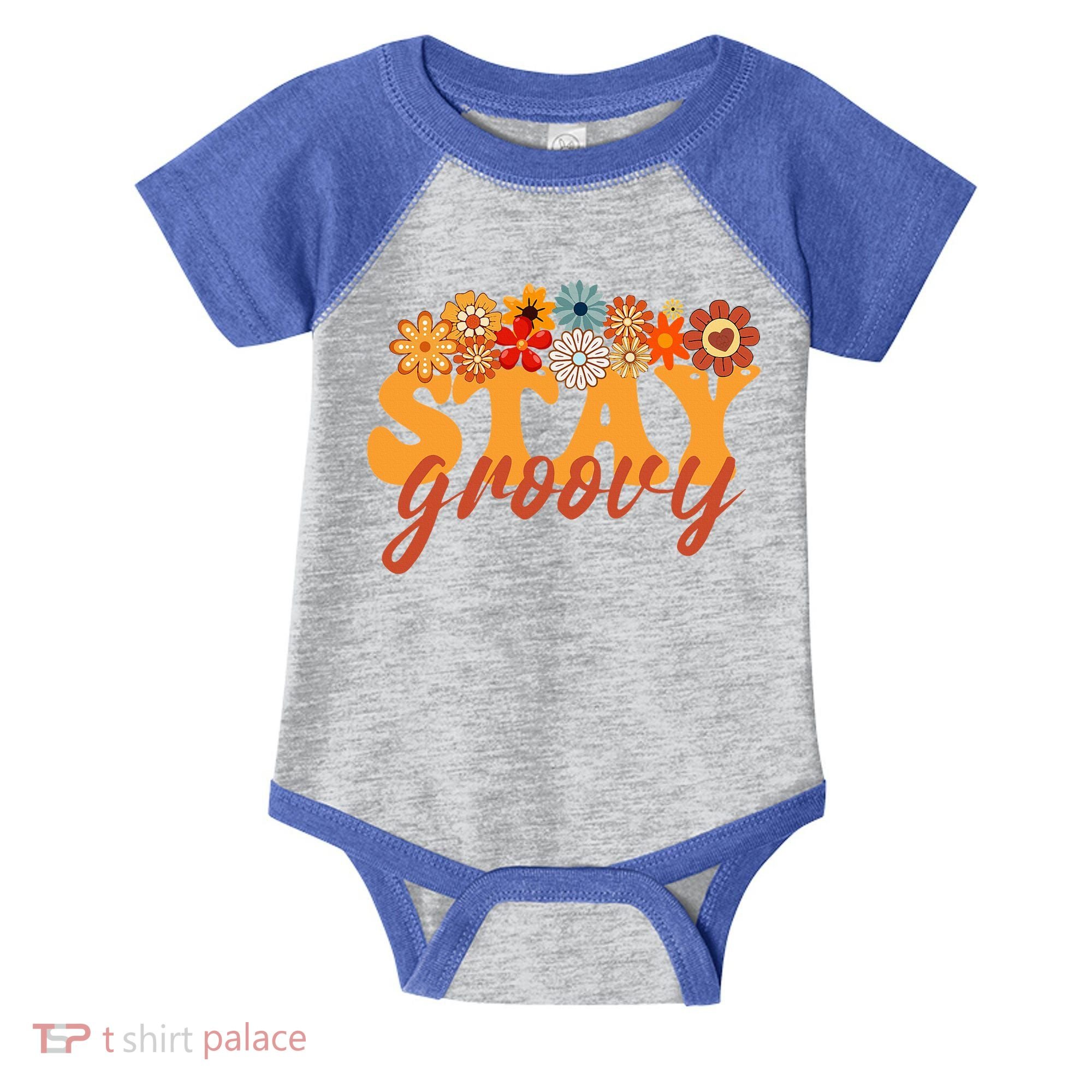 Stay Groovy Flower Power Infant Baby Jersey Bodysuit