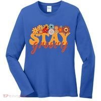 Stay Groovy Flower Power Women's Long Sleeve Shirt thumb 0