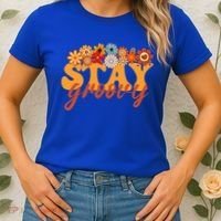 Stay Groovy Flower Power Women's T-Shirt thumb 2