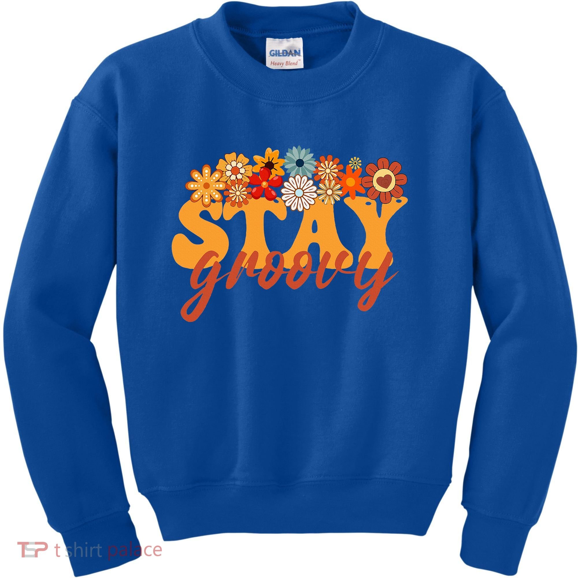 Stay Groovy Flower Power Kids Sweatshirt