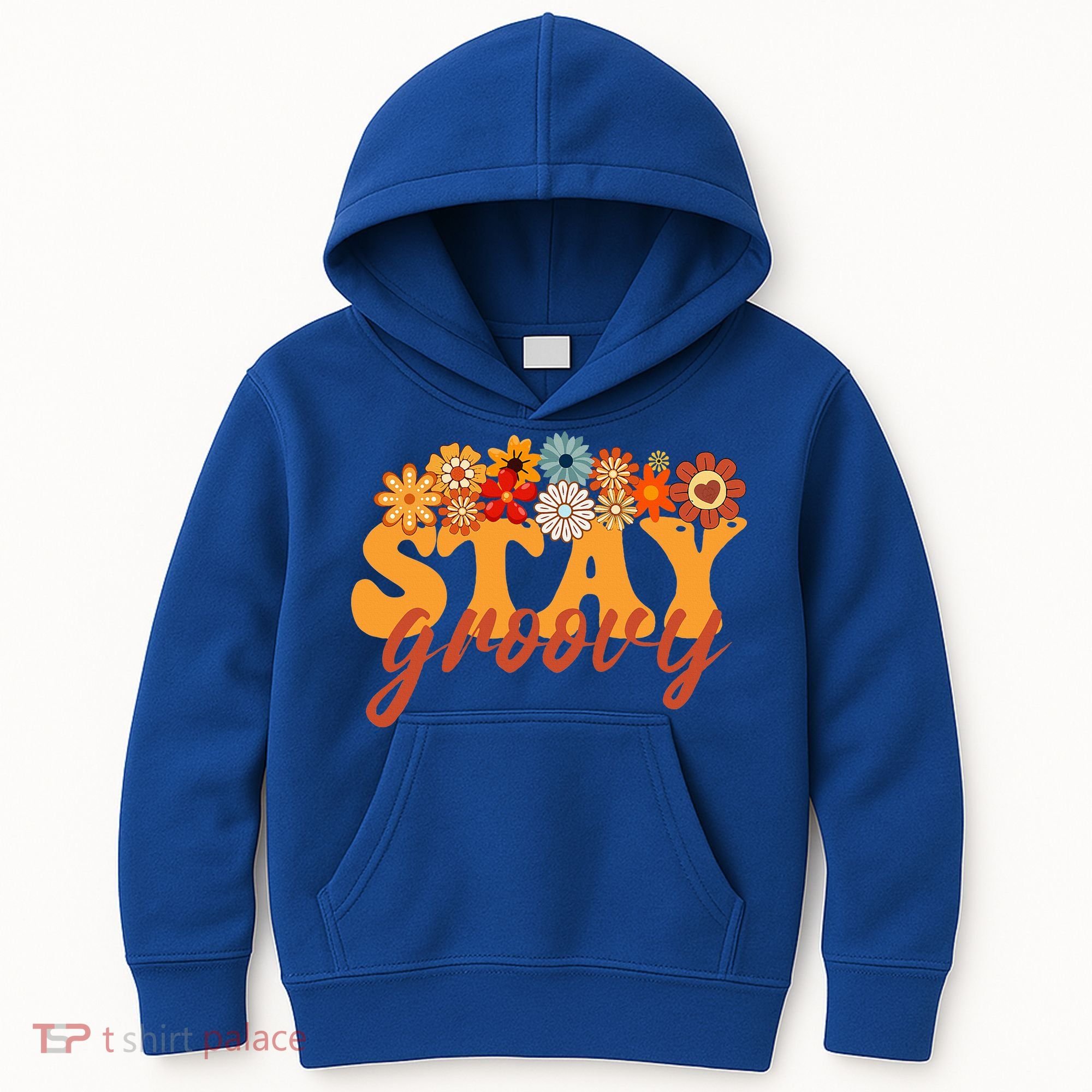 Stay Groovy Flower Power Kids Hoodie