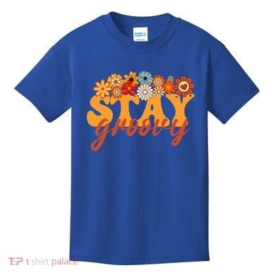 Stay Groovy Flower Power Kids T-Shirt