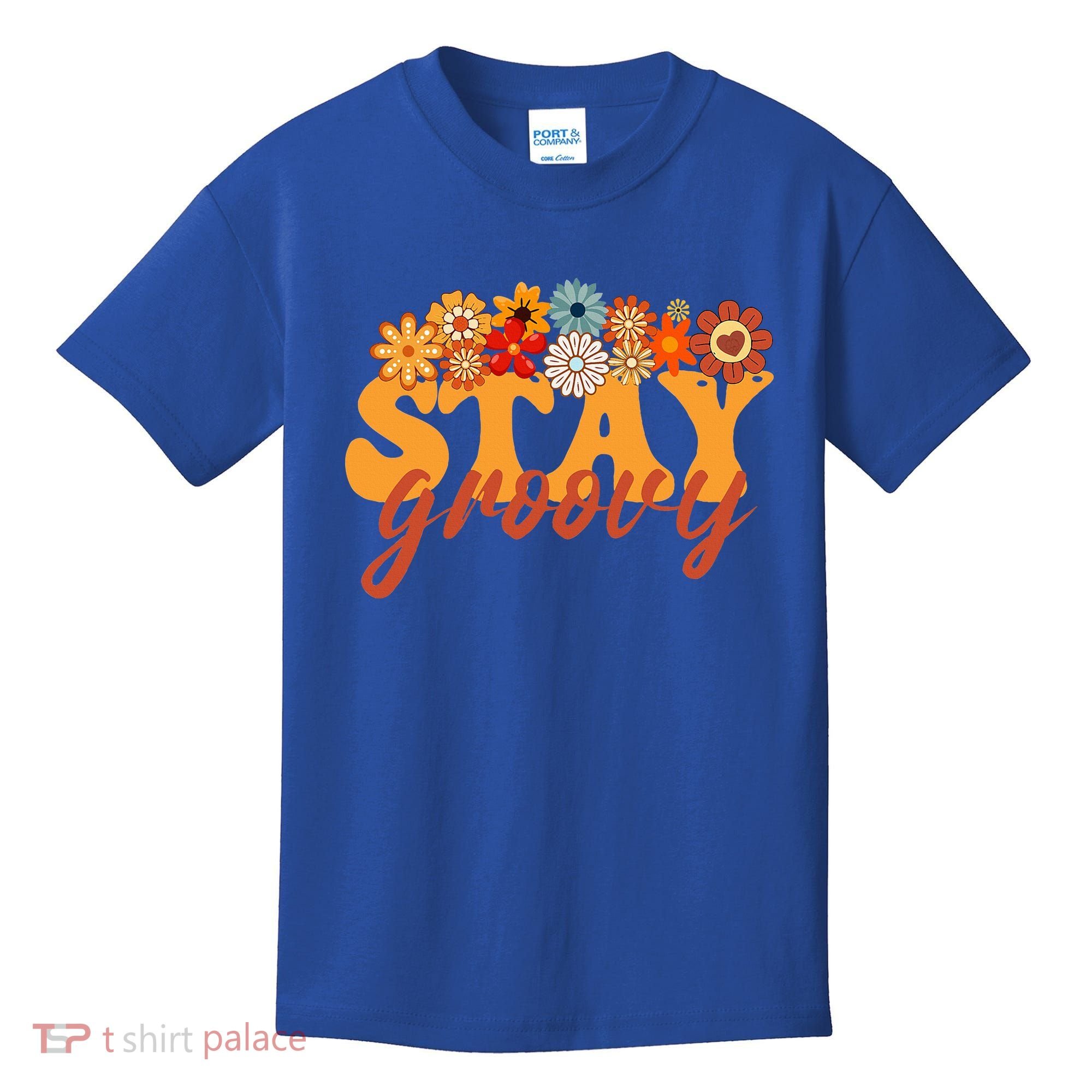 Stay Groovy Flower Power Kids T-Shirt
