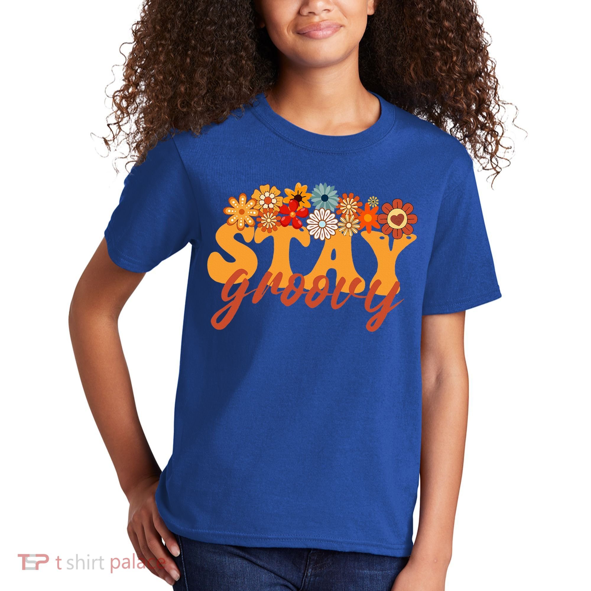 Stay Groovy Flower Power Kids T-Shirt