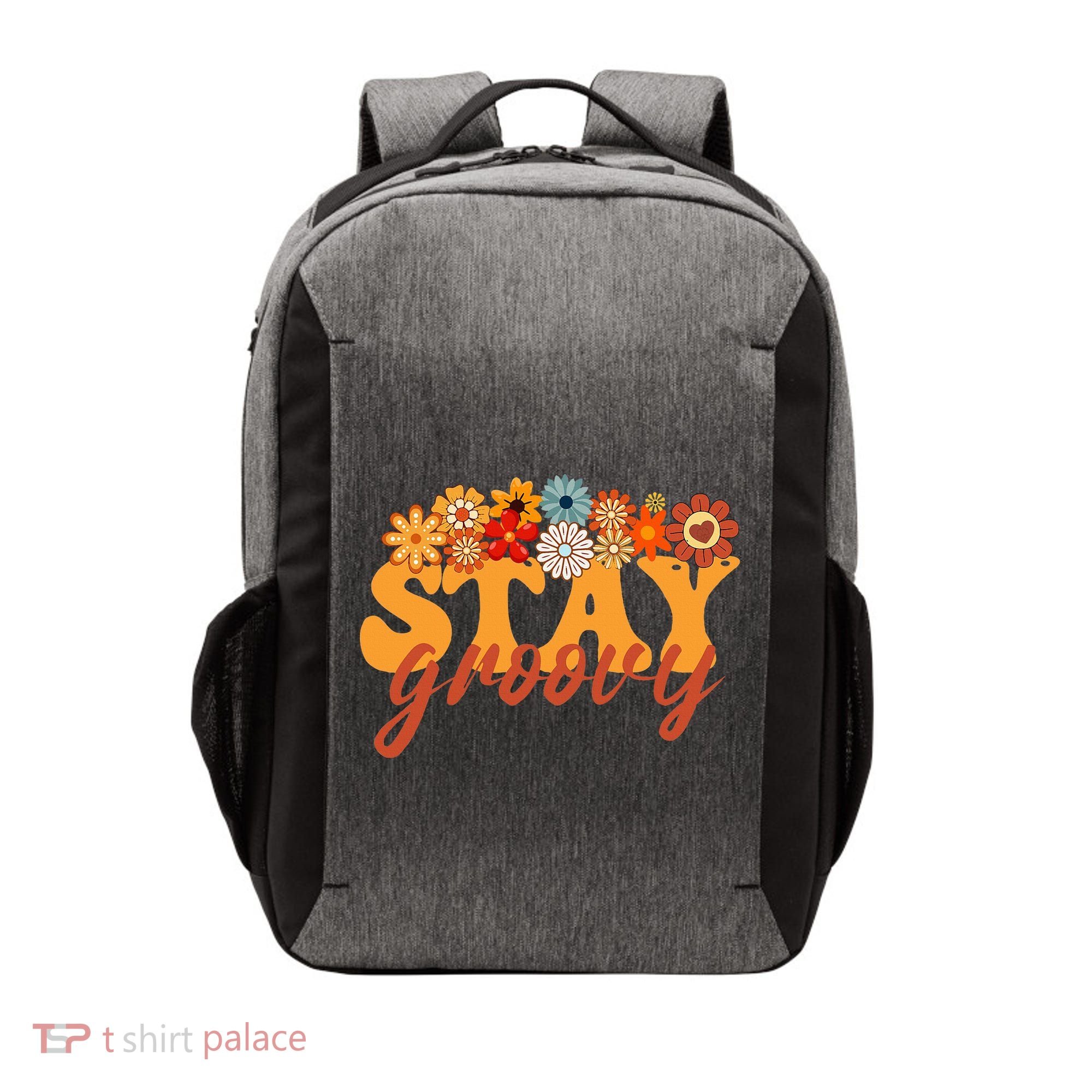 Stay Groovy Flower Power Vector Backpack
