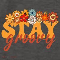 Stay Groovy Flower Power Vector Backpack thumb 2