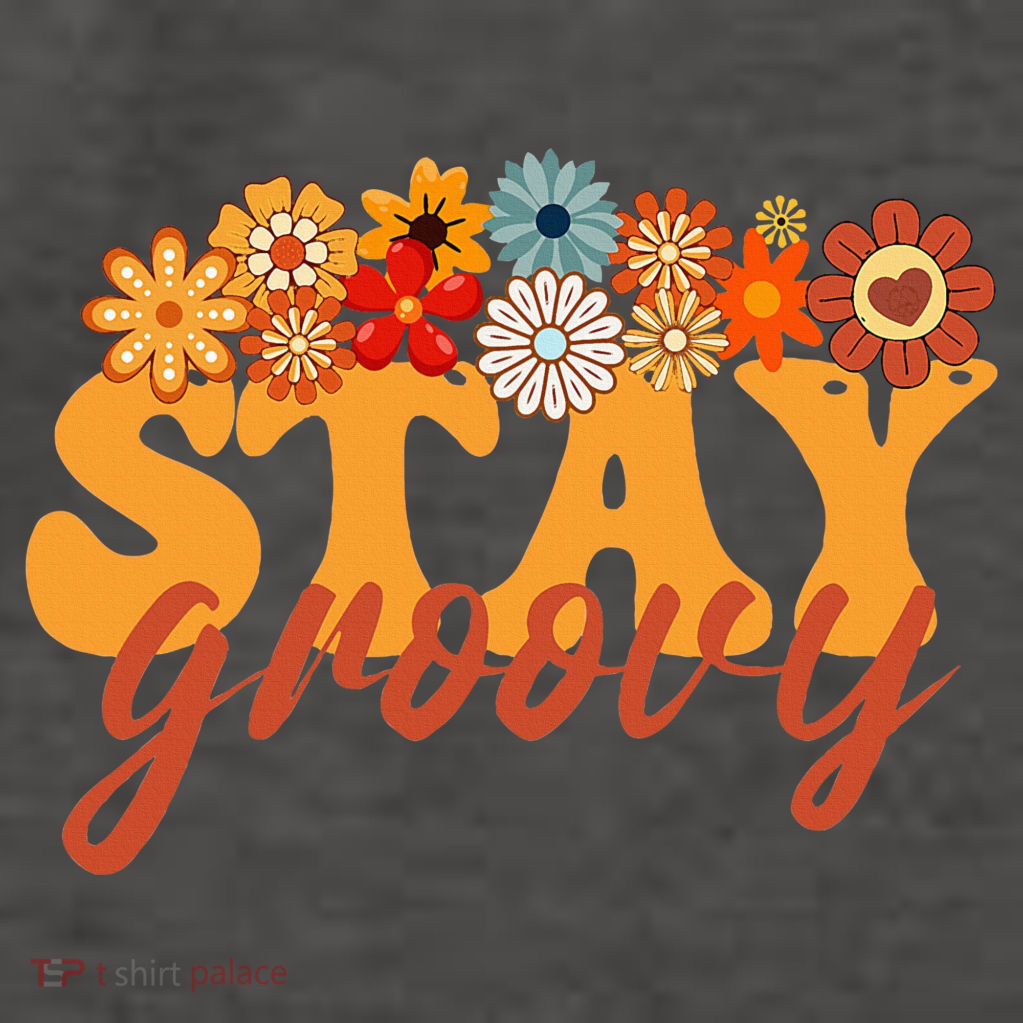 Stay Groovy Flower Power Vector Backpack