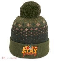 Stay Groovy Flower Power The Baniff Cuffed Pom Beanie thumb 0