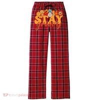 Stay Groovy Flower Power Women's Flannel Plaid Pajama Pants thumb 0
