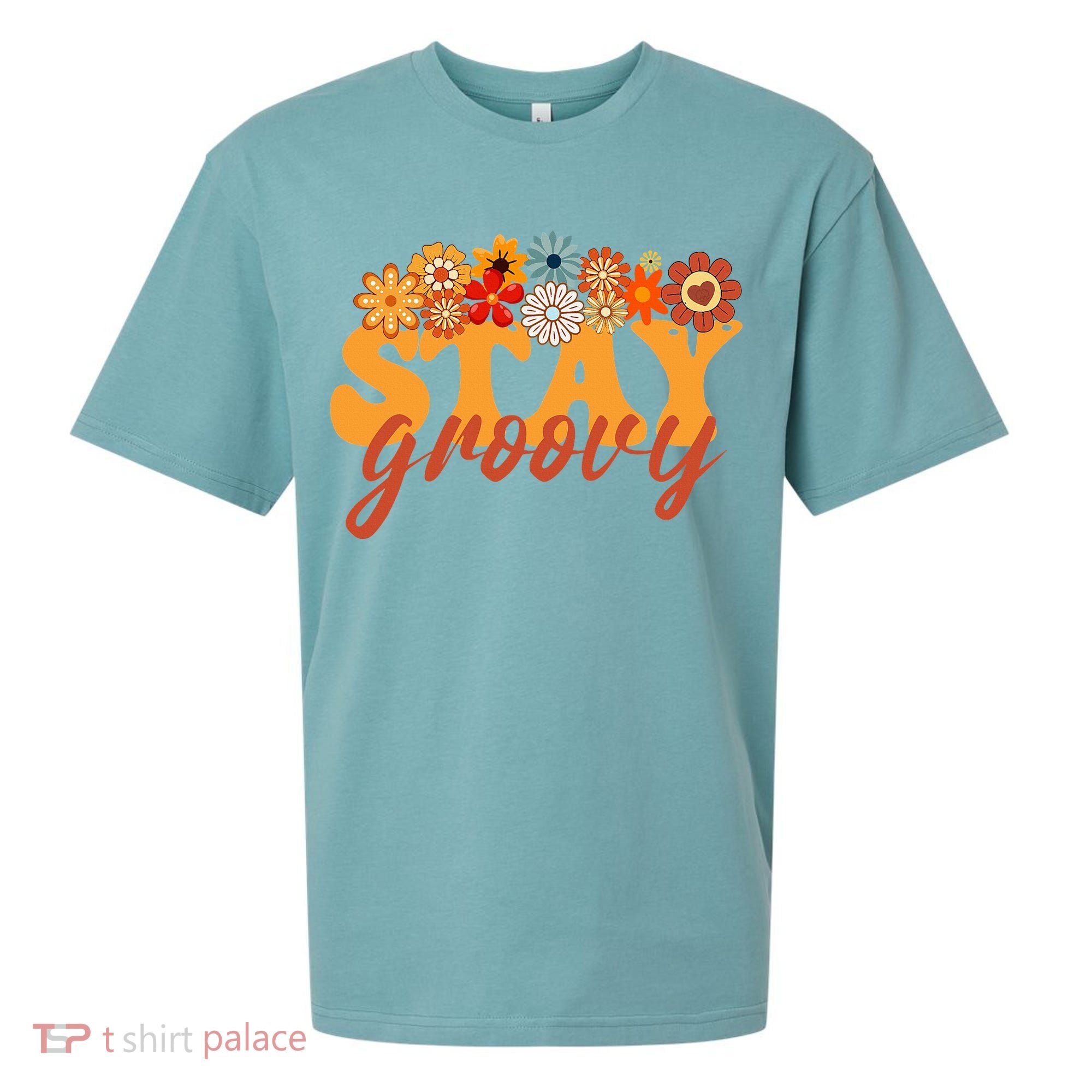 Stay Groovy Flower Power Sueded Cloud Jersey T-Shirt