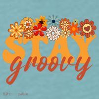 Stay Groovy Flower Power Sueded Cloud Jersey T-Shirt thumb 2