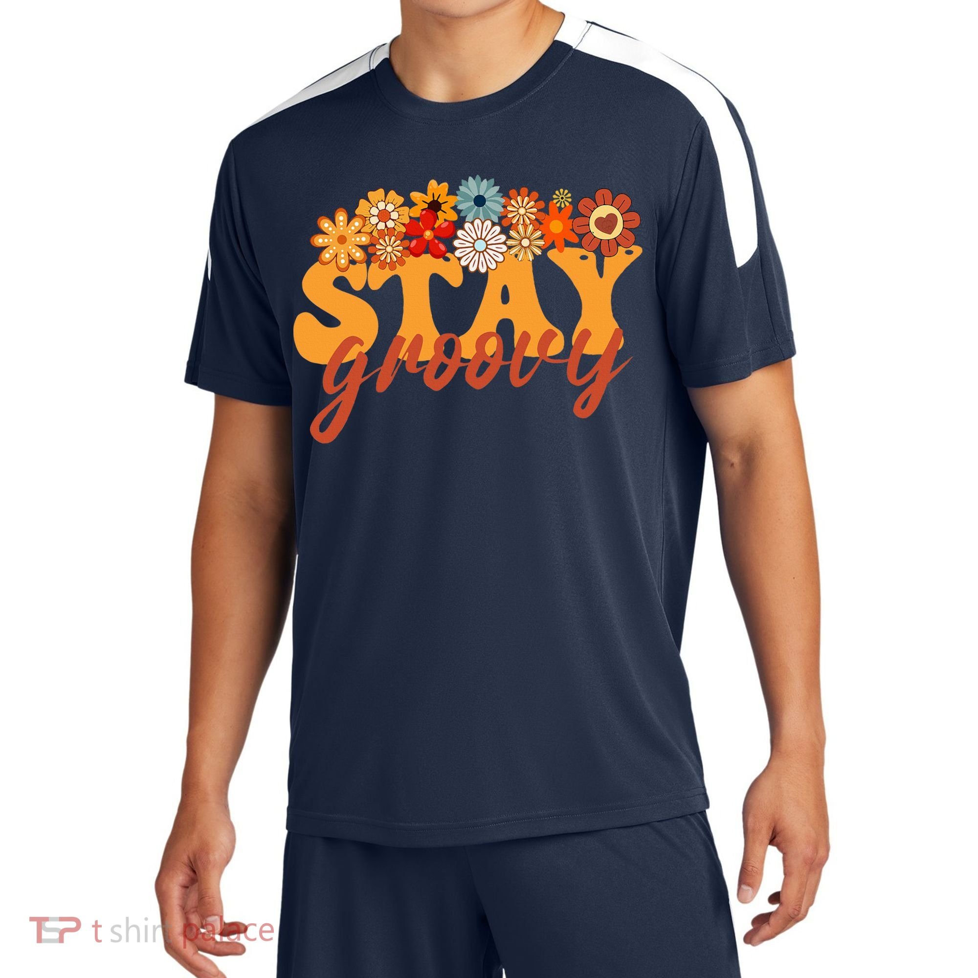 Stay Groovy Flower Power Sport-Tek Competitor United Soccer Jersey