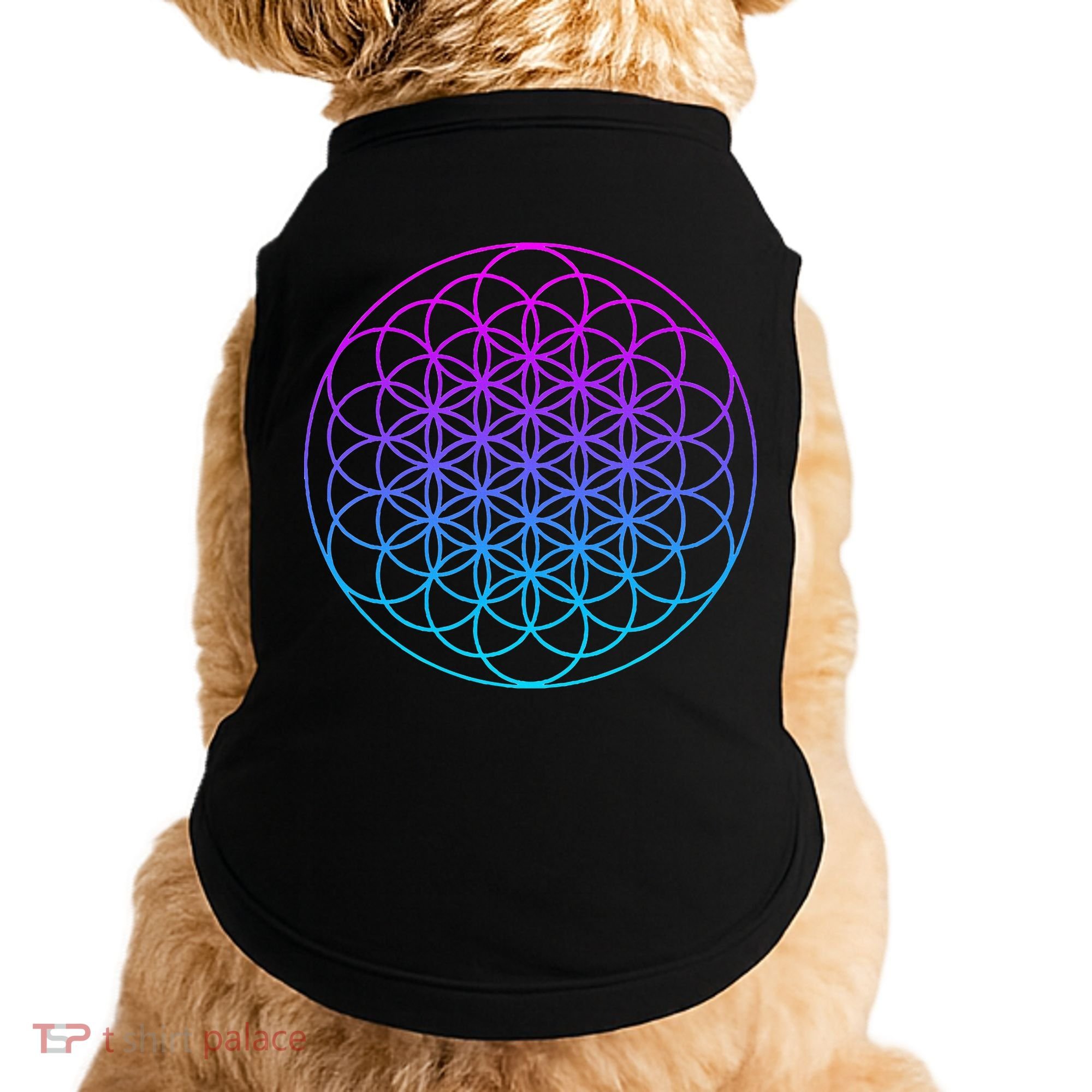 Sacred Geometry Flower Of Life Doggie Tank