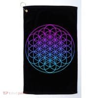 Sacred Geometry Flower Of Life Golf Towel thumb 0