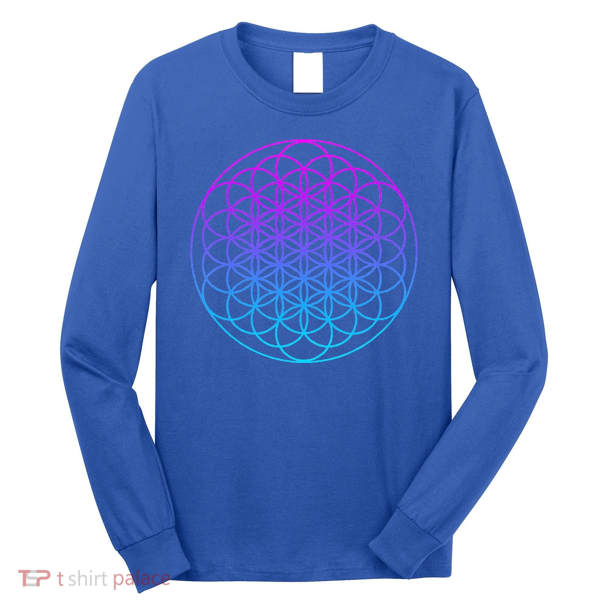 Sacred Geometry Flower Of Life Long Sleeve Shirt