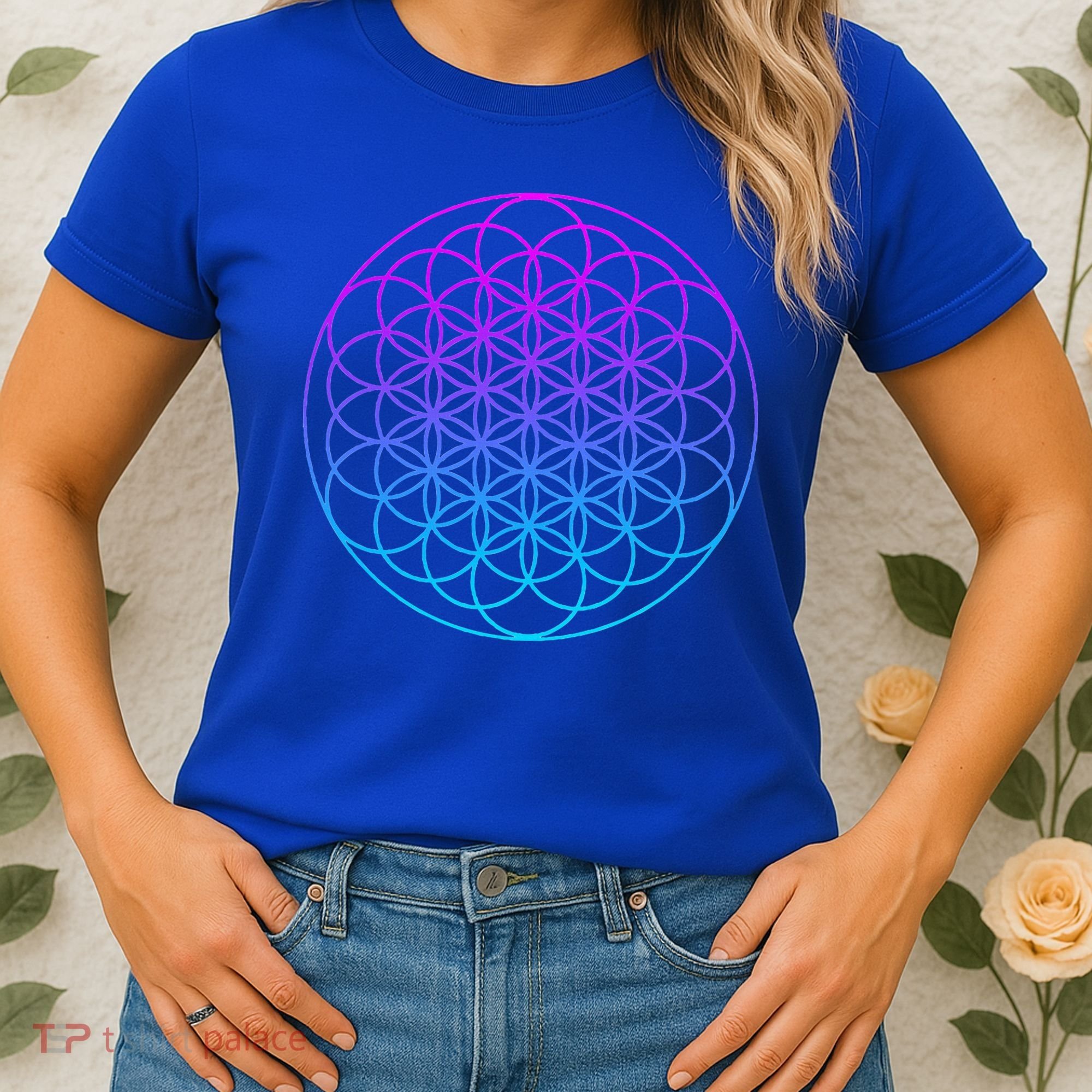 Sacred Geometry Flower Of Life Women's T-Shirt