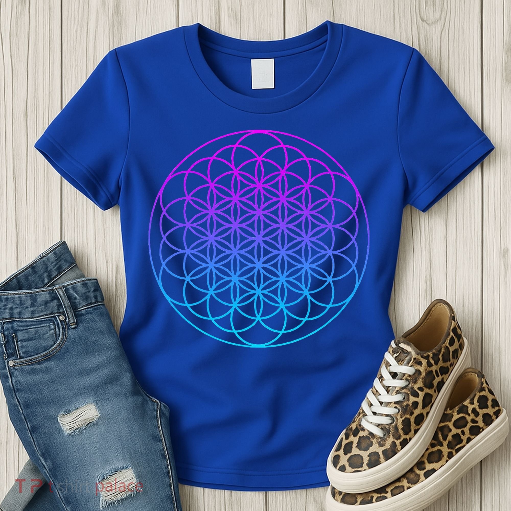 Sacred Geometry Flower Of Life Women's T-Shirt