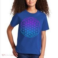 Sacred Geometry Flower Of Life Kids T-Shirt thumb 2