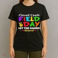 Second Grade Field Day Let The Games Begin Teachers T-Shirt thumb 4