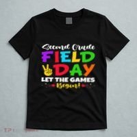 Second Grade Field Day Let The Games Begin Teachers T-Shirt thumb 5