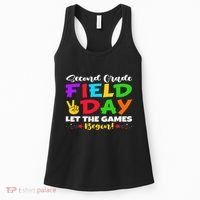 Second Grade Field Day Let The Games Begin Teachers Women's Tank Top thumb 0