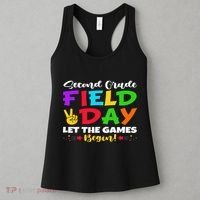 Second Grade Field Day Let The Games Begin Teachers Women's Tank Top thumb 3