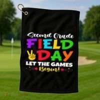 Second Grade Field Day Let The Games Begin Teachers Golf Towel thumb 1