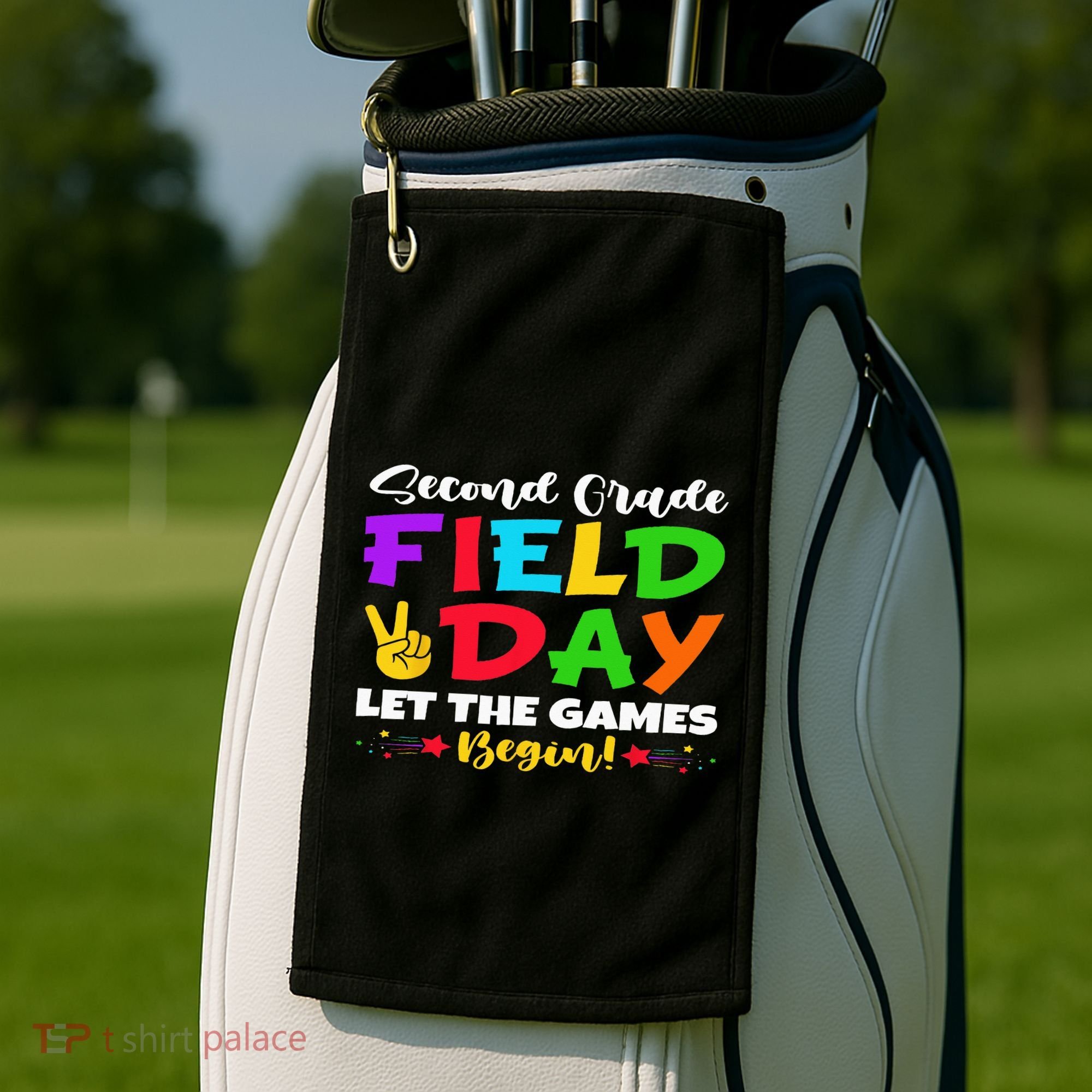 Second Grade Field Day Let The Games Begin Teachers Golf Towel