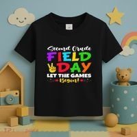 Second Grade Field Day Let The Games Begin Teachers Toddler T-Shirt thumb 3