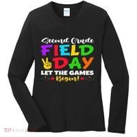 Second Grade Field Day Let The Games Begin Teachers Women's Long Sleeve Shirt thumb 0
