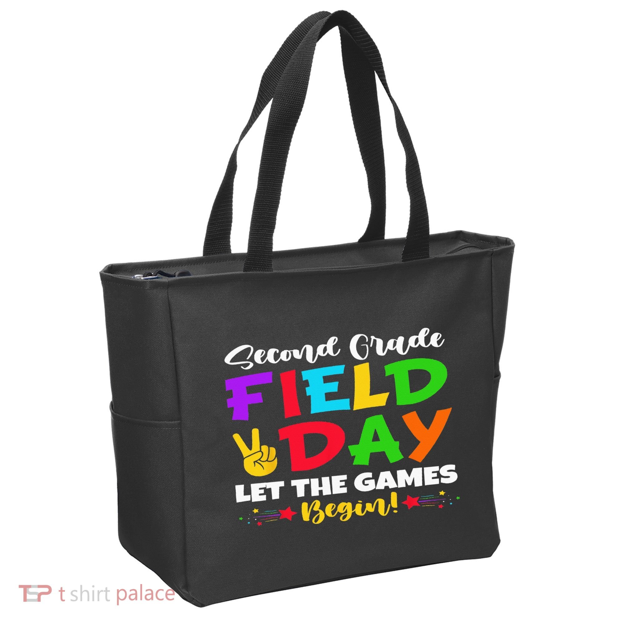 Second Grade Field Day Let The Games Begin Teachers Tote Bag