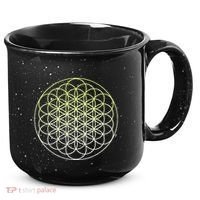 Sacred Geometry Flower Of Life 15oz Campfire Ceramic Mug thumb 0