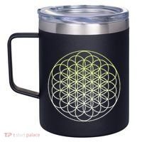 Sacred Geometry Flower Of Life 12oz Stainless Steel Coffee Mug thumb 2