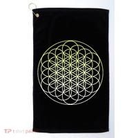 Sacred Geometry Flower Of Life Golf Towel thumb 0