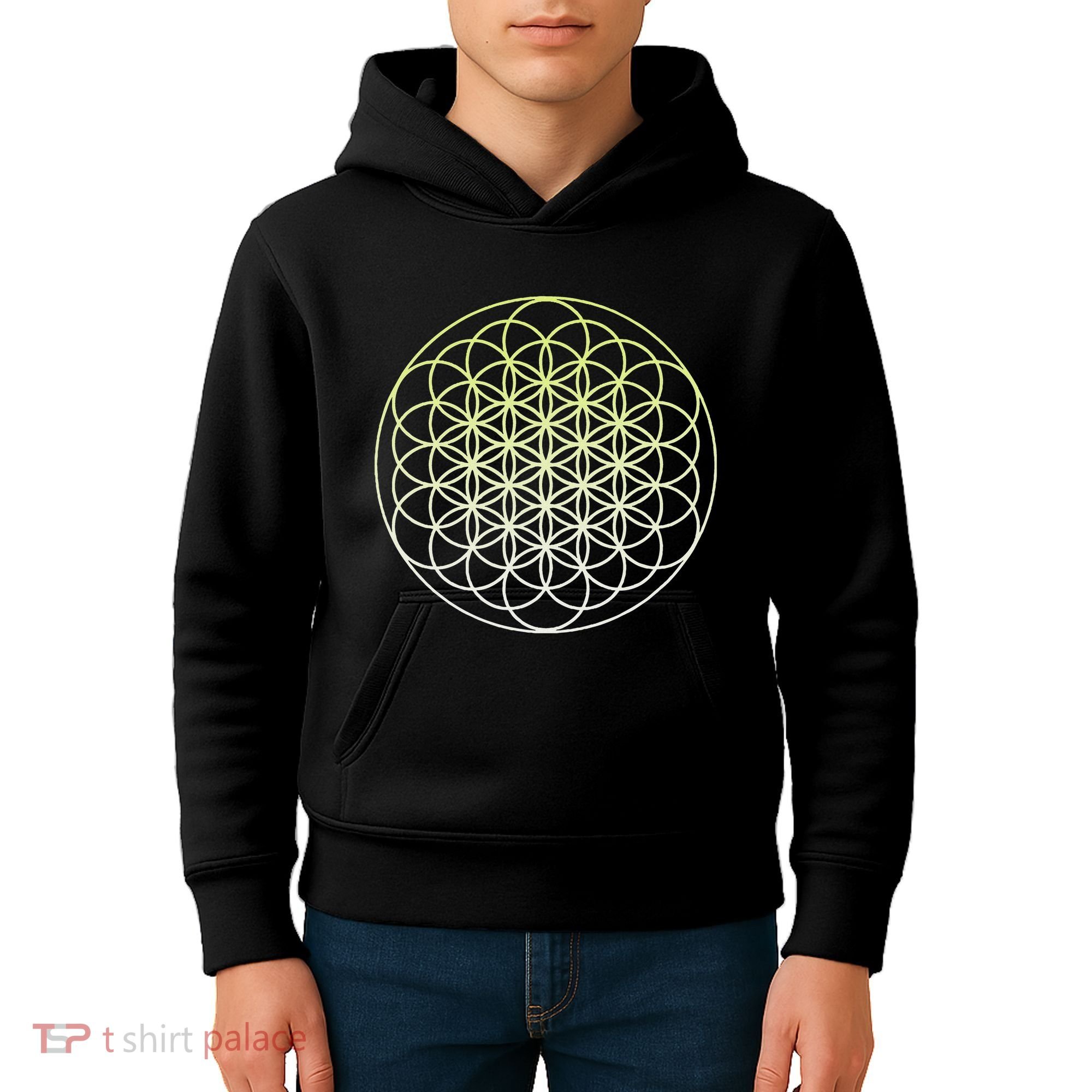 Sacred Geometry Flower Of Life Kids Hoodie