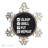 Sleep Grill Fly Repeat Ornament thumb 0