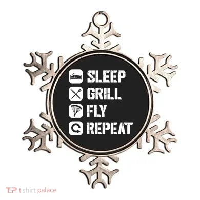 Sleep Grill Fly Repeat Ornament