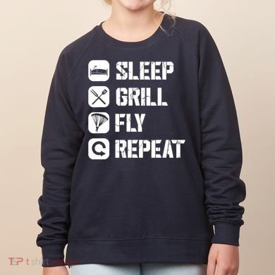 Sleep Grill Fly Repeat Women's Sweatshirt