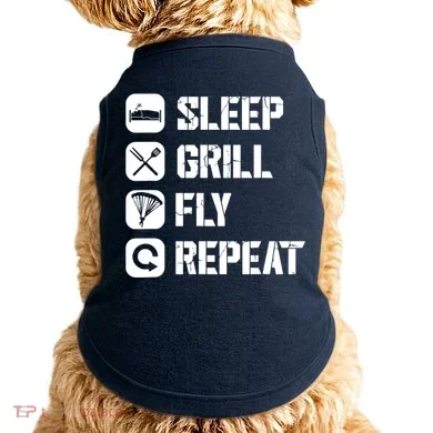 Sleep Grill Fly Repeat Doggie Tank