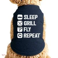 Sleep Grill Fly Repeat Doggie Tank thumb 0