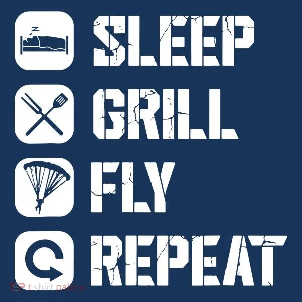 Sleep Grill Fly Repeat Doggie Tank