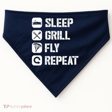 Sleep Grill Fly Repeat USA-Made Doggie Bandana