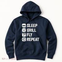 Sleep Grill Fly Repeat Hoodie thumb 0