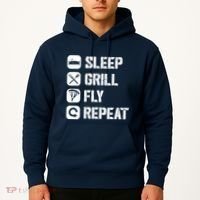 Sleep Grill Fly Repeat Hoodie thumb 2