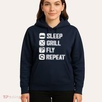 Sleep Grill Fly Repeat Hoodie thumb 5