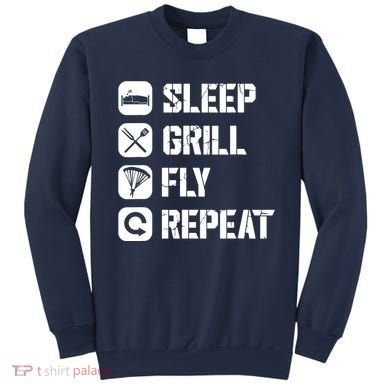 Sleep Grill Fly Repeat Sweatshirt