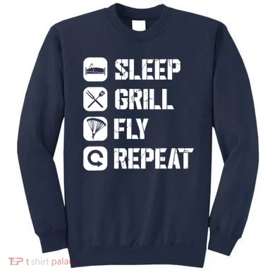 Sleep Grill Fly Repeat Sweatshirt