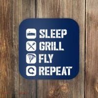 Sleep Grill Fly Repeat Coaster thumb 0