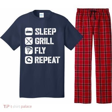 Sleep Grill Fly Repeat Pajama Set