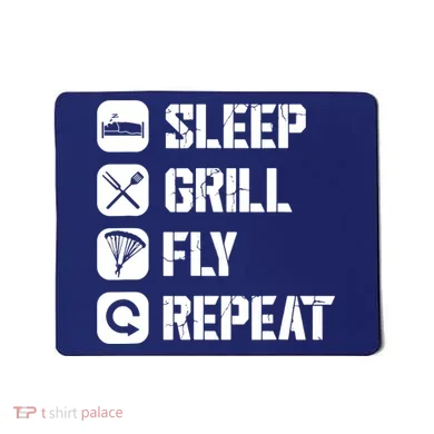 Sleep Grill Fly Repeat Mousepad